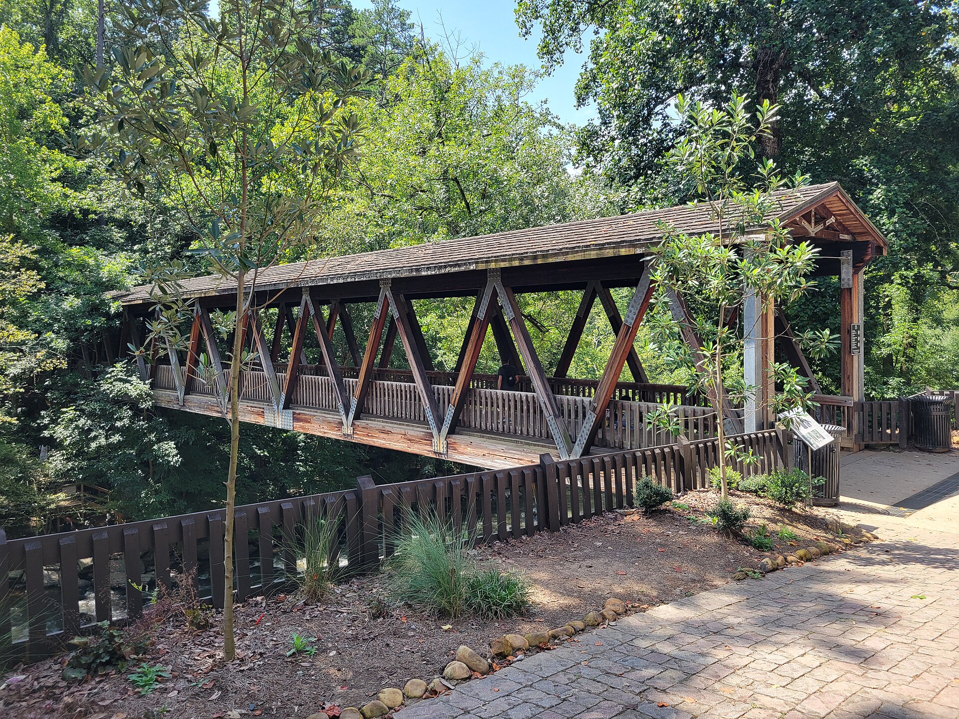 The covered bridge at Roswell Mill